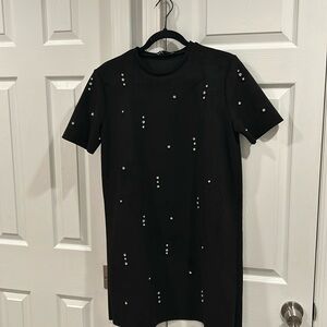 Zara black faux suede jewel dress
Brand new with tags